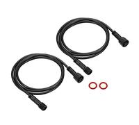 PATIKIL 3.28Ft 2 Broche Extension Câble Fil, 2Pcs 22 AWG Imperméable IP67 Connecteur avec Mâle et Femelle aux Deux Extrémités pour LED Bandes, Noir