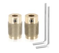 PATIKIL 3/4 Inch Outils De Tte De Meule Diamante, 2 Pcs Ensemble CombinMeule Abrasive En Cramique Pour Verre vitral Pour Former creuser Verre Dur, Ton Or MCB34