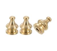 PATIKIL 3 ensembles 17 x 23mm Embouts de lampe capuchons de finition | en laiton massif pour abat-jour avec adaptateur réducteur en laiton pour lampes de table et lampadaires