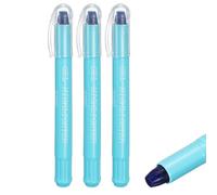 PATIKIL 3 Pack Surligneurs Bleu Ciel Stylo Surligneur Gel Vue Claire | Sans Transpercement, Crayon De Cire Neon, Marqueur Brillant, Design A Twist Stick Mignon, Pour Livres Bureau Adultes