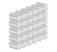 PATIKIL 30 Pcs 6mm x 10mm Goujon En Acier Inox Tiges De Support Argent | Pour Étagères Élément De Fixation Métallique Composant De Fixation Pour Meubles, 304 Goujons En Acier Inox