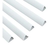PATIKIL 30Pcs Barres De Reliure, 20x25mm Barres De Reliure Prise Coulissante Capacité 220 Feuilles Format A4 Reliure De Rapport Reliure De Présentation Pour Bureau Étude, Blanc