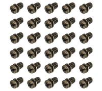 PATIKIL 30Pcs Vis pour Pales de Ventilateur de Plafond 1/4"-20 x 3/8 | de Rechange en Acier au Carbone, à Tête Cruciforme Phillips, pour Moteur Cuivre