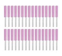 PATIKIL 32 Pcs Affûteur De Chaîne De Tronçonneuse Diamant 7/32 Pouce Haute Dureté Pierre À Aiguiser Kit De Polissage Outil De Meulage Pour Tronçonneuse Pierre Bijoux Bois, Rose (5mm)