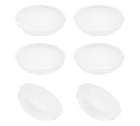 PATIKIL 35mm Diamètre Silicone Rond Snap, 6 Pièces en Type Verrouillage Mobilier Trou Bouchon Bouton Protecteur Couvercle Tête Convient pour Trou de 35mm, Translucide