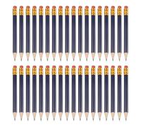 PATIKIL 36 Crayons HB Crayons En Bois Graphite Courts Bleu Fonce | De 4 Pouces Epais Portables Mini Golf Score Pre-Aiguises Effacables Gomme En Gros Sports Jeux Reunion Bureau Ecriture