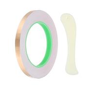 PATIKIL 36 Yard 3/8 Inch Ruban Adhésif En Cuivre Ruban Cuivre | 1 Rouleau, Avec Outil Feuille Vitrail Conductrice Avec Grattoir Pour Outils Vitrail DIY Artisanat