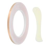 PATIKIL 36 Yards 1/4 Inch Ruban De Cuivre Ruban De Cuivre | Conducteur Unicouche Pour Vitrail Avec Grattoir Pour Outils De Vitrail Et Bricolage