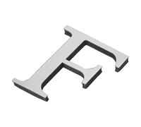 PATIKIL 3D Acrylique Alphabet Miroir Paroi Autocollants Lettre F Argenté | Autoadhésif, Maison Décoration Lettre Signe Art Autocollant Décalcomanie pour Bricolage Maison Décoration