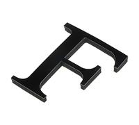 PATIKIL 3D Acrylique Alphabet Miroir Paroi Autocollants Lettre F Noir | Autoadhésif, Maison Décoration Lettre Signe Art Autocollant Décalcomanie pour Bricolage Maison Décoration