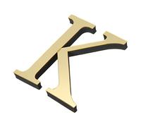 PATIKIL 3D Acrylique Alphabet Miroir Paroi Autocollants Lettre K Clair Doré | Autoadhésif, Maison Décoration Lettre Signe Art Autocollant Décalcomanie pour Bricolage Maison Décoration