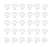 PATIKIL 3mm Diamètre Silicone Rond Snap, 30 Pièces en Type Verrouillage Mobilier Trou Bouchon Bouton Protecteur Couvercle Tête Convient pour Trou de 3mm, Translucide
