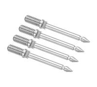 PATIKIL 4 Pcs 2mm Test Probe Broches Cuivre Argent | Multimètre Test rallonge Extension Sonde Broche Astuce Aiguille pour Électricité Circuit Test Mesure