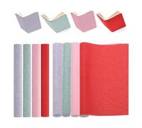 PATIKIL 4 pièces Tissu de reliure de livre 40"x16" rouge/rose/violet/vert | de réparation de pour de artisanat de couture d'art