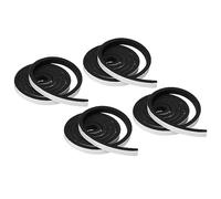 PATIKIL 4 Rouleaux Intempéries Décapage pour Portes 15x10mm Noir | Mousse Joint Ruban Adhésif Isolant Bande, pour Porte Fenêtre Air Conditionnement, 6.56 ft Longueur