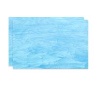 PATIKIL 4 X 6 Inch Vitraux Transparents, 2 Feuilles Pack Varié De Mosaïque En Verre Pour Fournitures Artistiques Projets Artisanaux, Bleu Vif