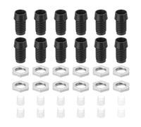 PATIKIL 40 Pcs Support Pour Diode Émettrice 3mm Support Plastique Noir | Pour LED Clip Support Douille Capuchon Écrous Pour Lampe Panneau Montage Affichage LED
