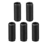 PATIKIL 45# Carbone Acier Fileté Réparation Insert Écrou, 5pcs M6x1 Femelle à M8x1,25 Mâle Élevé Résistance Vis Manchon Inserts Réducteur Écrou Adaptateur Réducteur 20mm