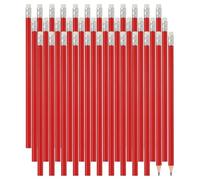 PATIKIL 48 Pack Crayons En Bois Hexagonaux En Gros D'Écriture Rouge | Crayons HB À Graphite Avec Gomme Pour Fournitures De Bureau, Fournitures De Marquage D'Ingénierie, D'Art Et De Dessin