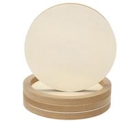 PATIKIL 4pcs 10" Panneaux Ronds En Bois Pour Toile Pour Projets Artistiques | Disques En Bois Non Finis, Peinture Sculpture Gravure DIY