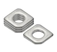 PATIKIL 4pcs Rondelles Carrées Biseautées M10, 10x22mm Rondelles Carrées Biseautées Angle Manquant Entretoise Espaceur Plat Acier Inoxydable 304 pour Boulons Cale Calage Attache Joint