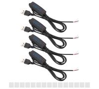 PATIKIL 4x 4.92ft Interrupteur Variateur Pour Bande LED Pour Lumière Noir | Contrôleur De Luminosité Réglable, Interrupteur À Bouton USB DC 5V Avec Câble Pigtail Et Ruban Adhésif