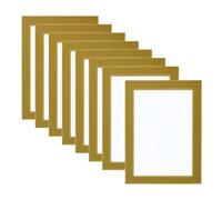 PATIKIL 4x6 Cadre Photo Magnétique 8Pcs A6 Auto-Adhésifs Réutilisables Doré | Cadre Magnétique Cadres Photo Magnétiques pour Mur de Fenêtre de Réfrigérateur,