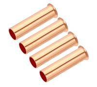 PATIKIL 5/8 Pouce Tube OD Compression Insert, 4 Pièces Cuivre Insert Tube Support Compression Manchon Assortiment Kit pour Air Eau Tuyau