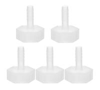PATIKIL 5 Pack Raccord de tuyau en plastique, Raccord de tuyau adaptateur de filetage femelle G de 5/16" Barb x 3/4" pour eau, liquide, air, gaz, carburant
