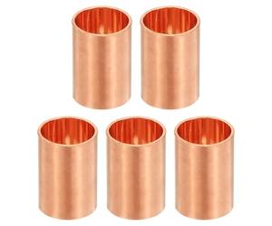 PATIKIL 5 Pcs 3/8" Raccords En Cuivre À Embouts À Souder Pour Tuyaux | Raccords Droits En Cuivre, Sans Arrêt, Pour Soudure Connexion Soudure Joint, Pour HVAC Climatisation