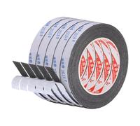 PATIKIL 5 Rouleaux De Ruban Mousse 1.5cm x 1mm x 5 Metres Noir | En Caoutchouc Mousse, Ruban D'Isolation Auto-Adhesif, Joint D'Etancheite