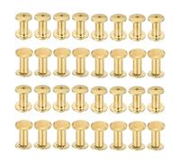 PATIKIL 50 Ensembles Vis Chicago M5x15mm Vis Phillips Doré | Acier Carbone Plaqué Cuivre, Tête Plate Femelle, Rivet De Fixation Pour Ceinture En Cuir Albums Photos Scrapbook