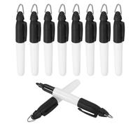 PATIKIL 50 Pcs Mini Marqueurs Permanents Avec Clips Marqueurs De Balle De Golf Stylo Badge Stylos À Encre Clips Porte-Clés Pour Fournitures De Bureau Maison Sports Activités, Noir