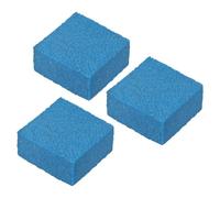 PATIKIL 5x 5x2.5cm Pickleball Pagaie Gomme,3 Pcs Carré Caoutchouc Pickleball Raquette Poussière Dissolvant Barre Nettoyant, Bleu