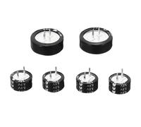 PATIKIL 6 Pcs Super Condensateurs 5.5V, 0.1F/0.22F/0.33F/0.47F/1F/1.5F Condensateur Bouton Forme C Haute puissance Faible Resistance Haute Uniformite Pour AC Motor Power Display Screen