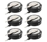 PATIKIL 6 Pcs Super Condensateurs 5.5V, 0.47F Condensateur Bouton En Forme De V Haute Énergie Faible Résistance Haute Cohérence Pour Moteur AC Écran D'affichage Ordinateur