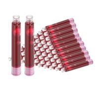 PATIKIL 60Pcs Cartouches D'Encre Diamètre Intérieur 3.4mm Rose Foncé | Pour Stylo Plume, Cartouches D'Encre Standard International Pour Écriture Professionnelle
