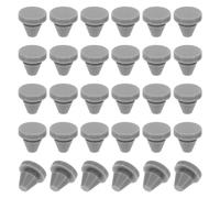 PATIKIL 6mm Diamètre Silicone Rond Snap, 30 Pièces en Type Verrouillage Mobilier Trou Bouchon Bouton Protecteur Couvercle Tête Convient pour Trou de 6mm, Gris