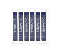 PATIKIL 6Pcs Pastels À L'Huile Bleu Foncé Fournitures Artistiques | Craies Grasses Douces Bâtons Crémeux, pour Peinture Dessin Mélange Graffiti pour Débutants Artistes