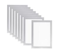PATIKIL 6x8 Cadre Photo Magnétique, 8Pcs A5 Cadre Magnétique Cadres Photo Magnétiques Auto-Adhésifs Réutilisables pour Mur de Fenêtre de Réfrigérateur, Argenté