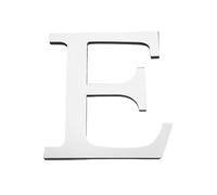 PATIKIL 7.87 Pouces 3D Acrylique Alphabet Miroir Autocollants Mural Lettre E Auto-Adhésif Décoration Maison Lettre Signe Art Autocollant Décalcomanie Pour DIY Décoration Maison Argent
