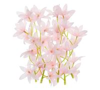 PATIKIL 7 Pouce Artificiel Orchidée Fleur, 12 pcs Flottant Bougies Simulation Fleur Cylindre Vase Remplisseurs pour Maison Mariage Décoration, Rose