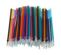 PATIKIL 70 Pcs Recharges De Stylo Gel Effaçable, 0.5mm Recharges De Stylo Effaçable À La Chaleur Pour Encre Disparaissant Sur Tissu Stylo Marqueur Pour Tissu Couture, Encre Multicolore