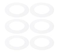 PATIKIL 76 mm ID 120 mm OD Rondelle Plastique 6 Pcs Translucide Blanc Mat | Anneaux de Finition pour Luminaires Cache Trou Plafond Circulaires Mats pour Spot Encastrable au Plafond ou au Mur