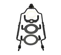 PATIKIL 8 9 10 11 Pouce Lampe Harpe avec Faîteau 3/8 Ip E14 E26 E27 Noir | Trousse Réglable Lampe Abat-jour Support, Lumière Base pour Table Sol Lampe,