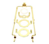 PATIKIL 8 9 10 11 pouce Lampe Harpe Trousse avec Faîteau, 1 Ensemble Réglable Lampe Abat-jour Support Support avec 3/8 IP E14 E26 E27 Lumière Base pour Table Sol Lampe, Or