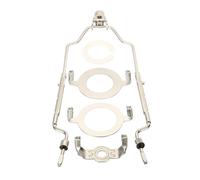 PATIKIL 8 9 10 11 pouce Lampe Harpe Trousse avec Faîteau, Réglable Lampe Abat-jour Support Support avec 3/8 IP E14 E26 E27 Lumière Base pour Table Sol Lampe, Argent