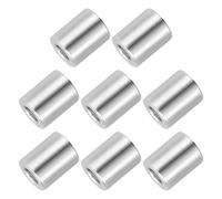 PATIKIL 8 Pcs Entretoises 6mm ID x 12mm OD x 15mm Hauteur Rond Espaceur | En Acier Inoxydable, Douille Vis Entretoise Non Filetée, 304 Acier Inoxydable, Pour 1/4"M6 Vis Boulons Écrous