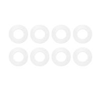 PATIKIL 8 Pcs M27 Joint Plat 27mm DI 50mm DE 4mm Épaisseur Blanc | En Silicone, Joint Plat Rondelle Cache-O-Ring Pour Robinet Tuyau Flexible Poignée Porte Douche