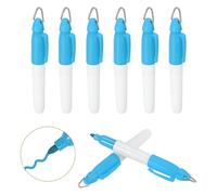PATIKIL 8 Pcs Marqueurs Permanents Mini Ronds avec Clips Bleu Ciel | Stylo Marqueur Golf Avec Clip Porte-Clés Pour Fournitures De Bureau Activités Extérieures